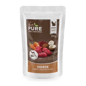bePure, bePure Horse mit Pferd und Gemüse (100g), bePure Horse mit Pferd und Gemüse für Katzen (100g)