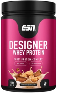 ESN Elite Sports Nutrition, ESN Designer Whey Protein Cinnamon Cereal (908g), ESN Pulver Designer Whey Protein Zimt 908 g, Dose