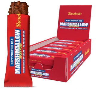 Barebells, Soft Protein Bar - 12x55g - Rocky Road Marshmallow, Barebells Protein Riegel Soft Bar Marshmallow (12x55g)