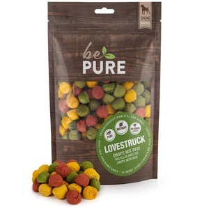 bePure, bePure Hundeleckerli Lovestruck 500g, bePure Lovestruck mit Erbsen und roter Beete für Hunde (500g)