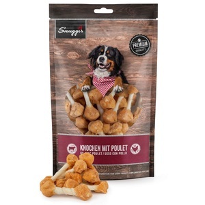 Snuggis, Snuggis Hundesnack Knochen mit Poulet 400g, Snuggis Knochen mit Poulet für Hunde (400g)