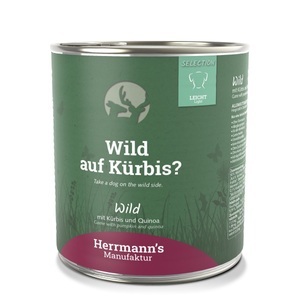 Herrmann's Manufaktur, Herrmann's Wild mit Kürbis und Quinoa, Nassfutter für Hunde (800g), Herrmann's Wild mit Kürbis und Quinoa, Nassfutter für Hunde (800g)