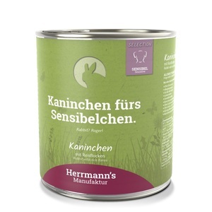 Herrmann's Manufaktur, Herrmann's Kaninchen mit Reisflocken, Nassfutter für Hunde (800g), Herrmann's Kaninchen mit Reisflocken, Nassfutter für Hunde (800g)