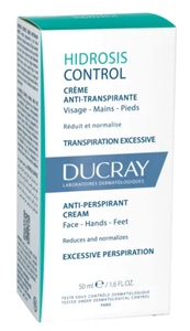 Ducray, DUCRAY HIDROSIS CONTROL Anti-Transpirant Creme (50ml), Ducray Hidrosis Control - Anti-Transpirant Creme für Gesicht, Hände und Füße