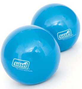 Sissel, SISSEL Pilates Toning Ball 9cm 900g blau (2 Stück), Sissel Pilates Toning Ball, 900g (2 Stk)