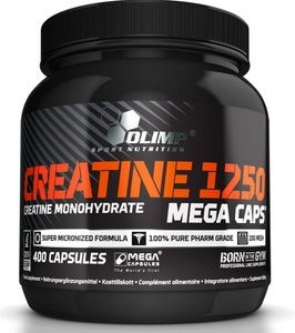 Olimp, Creatine Mega Caps 1250 (400 Kapseln), Olimp Creatine Monohydrate Mega Caps (400 Stk)