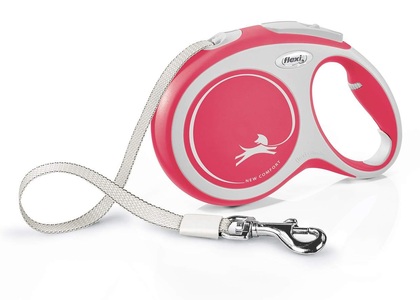 flexi, Flexi flexi New Comfort Gurt - rot/weiss, flexi New Comfort Gurt - rot/weiss