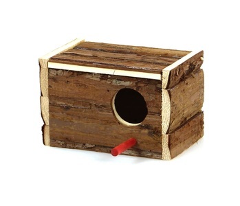 swisspet, Nistkasten liegend GS Naturholz gross, Swisspet Nistkasten aus Naturholz, 30x20x20cm (1 Stk)