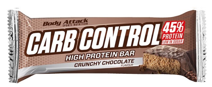 Body Attack, Body Attack Sports Nutrition GmbH & Co. KG Body Attack Carb Control Proteinriegel Schokolade, Body Attack Carb Control Crunchy Chocolate (100g)