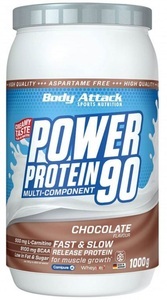 Body Attack, Body Attack Sports Nutrition GmbH & Co. KG Body Attack Power Protein 90 Schokolade, Body Attack Power Protein 90 Chocolate (1000g)