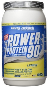 Body Attack, Body Attack Power Protein 90 Lemon (1000g), Body Attack Power Protein 90 Lemon (1000g)