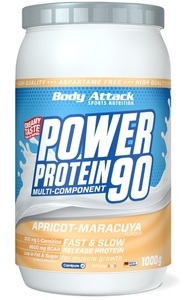 Body Attack, Body Attack Power Protein 90 Apricot-Maracuya (1000g)