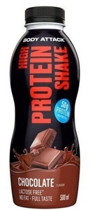 Body Attack, Body Attack High Protein Shake Chocolate (500ml)