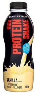 Body Attack, Body Attack High Protein Shake Vanilla (500ml)