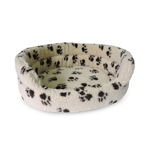 Freezack, Freezack Hundebett Sherpa Paw M braun 76x61x22cm, Freezack Sherpa Paw Hundebett braun, 76x61x22cm (1 Stk)