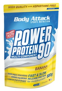 Body Attack, Body Attack Power Protein 90 Banana (500g), Body Attack Power Protein 90 Banana (500g)