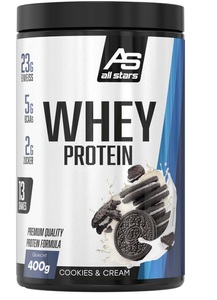 All Stars, All Stars Whey Protein Cookies & Cream (400g)