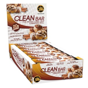 All Stars, Clean Bar - 18x60g - Cinnamon Roll, Clean Bar - 18x60g - Cinnamon Roll