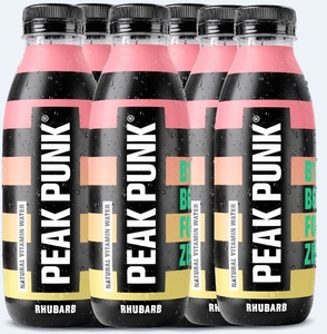 PEAK PUNK, PEAK PUNK Natural Vitamin Water Rhubarb (6x500ml), PEAK PUNK Natural Vitamin Water Rhubarb (6x500ml)