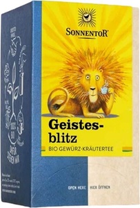 SONNENTOR, Sonnentor Geistesblitz Bio Gewürz Kräutertee (18x1.8g), SONNENTOR Geistesblitz Tee (18 Beutel)