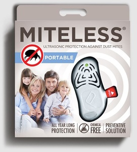 Miteless, MITELESS Ultraschall-Milbensschutz für unterwegs, Miteless portable gegen Staubmilben (1 Stk)