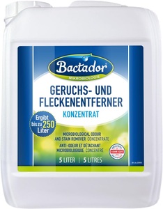 Bactador, Bactador Konzentrat Geruchsentferner Fleckenentferner 5l, Bactador Geruchs- und Fleckenentfernerkonzentrat (5l)