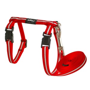 Rogz, Rogz Alleycat rot CL/SJ 24-40cm 11mm, rogz Alleycat Katzengeschirr und -leine rot, Halsumfang 24-40cm (1 Stk)