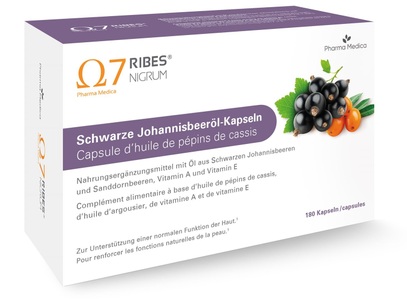 Pharma Medica AG, Ribes Nigrum Schwarze Johannisbeeröl Kapseln 180 Stück, Ribes Nigrum Schwarze Johannisbeeröl Kapsel