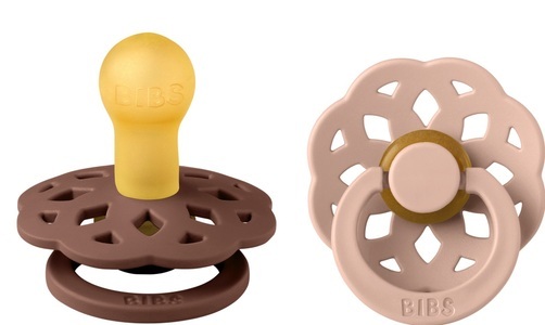 BIBS, BIBS Schnuller Boheme 0-6 Monate Woodchuck/Blush, BIBS Boheme Schnuller, Latex, Rund, 0-6 Monate, Woodchuck/Blush (2 Stk)