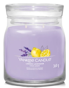 Yankee Candle Signature, Yankee Candle Signature Duftkerze Lemon Lavender Signature Medium Jar, Yankee Candle Zitrone Lavendel (mittel)