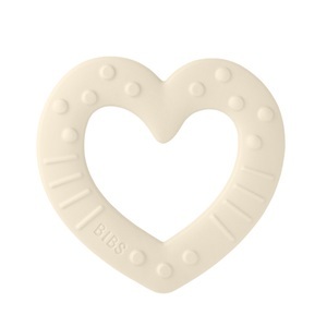 BIBS, BIBS® Beißring Baby Bitie Heart ab 3 Monaten Ivory, BIBS Baby Bitie Beissring Heart Ivory (1 Stk)