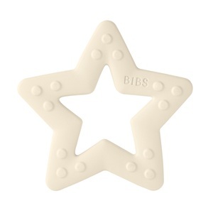 BIBS, BIBS® Beißring Baby Bitie Star ab dem 3. Monat in ivory, BIBS Baby Bitie Beissring Star Ivory (1 Stk)