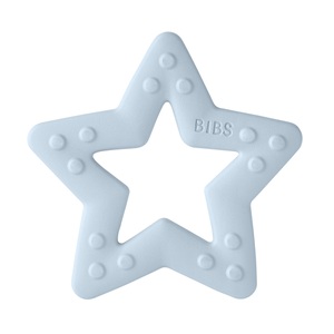 BIBS, BIBS® Beißring Baby Bitie Star ab dem 3. Monat in babyblau, BIBS Baby Bitie Beissring Star Baby Blue (1 Stk)
