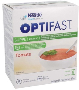 Optifast, OPTIFAST Suppe Tomate (8x55g), OPTIFAST Diät Suppe Tomate (8x55g)
