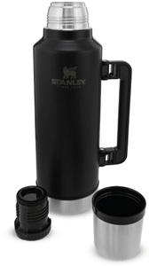Stanley, Stanley CLASSIC VAKUUM-FLASCHE 1,9 l - matt schwarz, Stanley Legendary Classic Flasche, schwarz, 1.9 Liter (1 Stk)