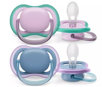 Bomedys NV, Philips Avent Sucette +6M Ultra Air Lilas Bleu, Philips Avent Schnuller ultra air, rosa/blau, 6-18 Monate (2 Stk)