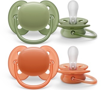 Bomedys NV, Philips Avent Schnuller +18M Ultra Soft Khaki/Terracotta, Philips AVENT Schnuller ultra soft, neutral, ab 18 Monate (2 Stk)