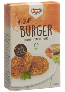 Morga, morga Dinkelburger Bio Knospe (150 g), MORGA Veggie Dinkelburger Bio (150 g)