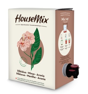 HouseMix, HouseMix Eistee Konzentrat, Hibiskus & Minze & Aronia (3 Liter)