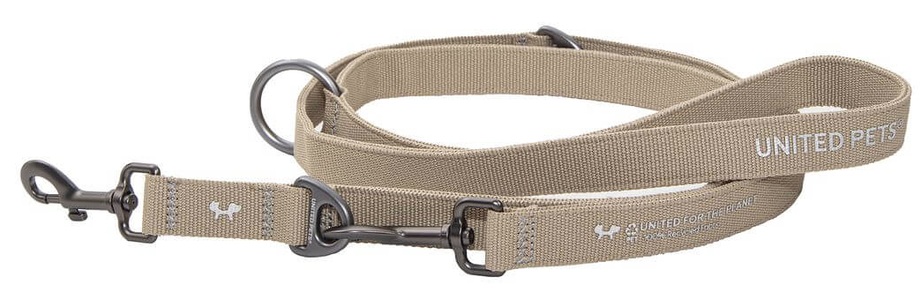 United Pets, United Pets Citylife Hundeleine dove grey, 2x200cm (1 Stk)