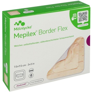 MEPILEX, Mepilex Border Flex Lite, 7.5x7.5cm (5 Stk)