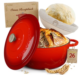 SCHMORGOLD, SCHMORGOLD Gusseisen Brotbacktopf, Fassungsvermögen 4.7 Liter (1 Stk)