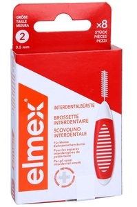 Elmex Interdentalbürsten rot, 0.5mm (8 Stk)