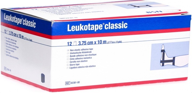 Leukotape, Leukotape classic economy Pflasterbinde 10mx3.75cm schwarz (12 Stück), BSN Leukotape® classic economy Pac 3.75 x 10 m 12 Stk schwarz
