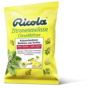 Ricola, Ricola Bonbons Zitronenmelisse 125g, Ricola Zitronenmelisse Bonbons ohne Zucker (125g)