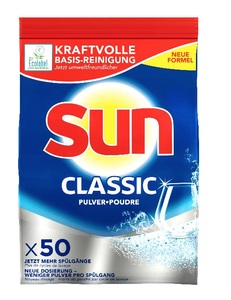 Sun, Sun - 5x Geschirrspülmittel-Pulver Beutel Classic - 5 x 950 g, SUN Active Clean Classic Geschirrspülpulver