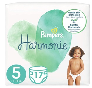 Pampers, Pampers - Windeln Harmonie Gr. 5 (11-16 kg) 17 Stück, 