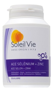 Soleil Vie, Soleil Vie ACE Selen + Zinc Tablette 500 mg (100 Stück), Soleil Vie ACE Selen + Zink (100 Stk)