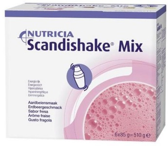 Nutricia, NUTRICIA Scandishake Mix Erdbeere Pulver (6x85g), Scandishake Mix Pulver Erdbeere