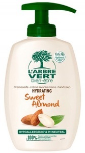 L'Arbre vert, L'ARBRE VERT Öko Handseife mit Mandel (300 ml), L'ARBRE VERT Öko Handseife Süssmandel (300ml)